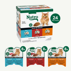 Nutro Perfect Portions tuna cuts in gravy—moisture-rich meal option.