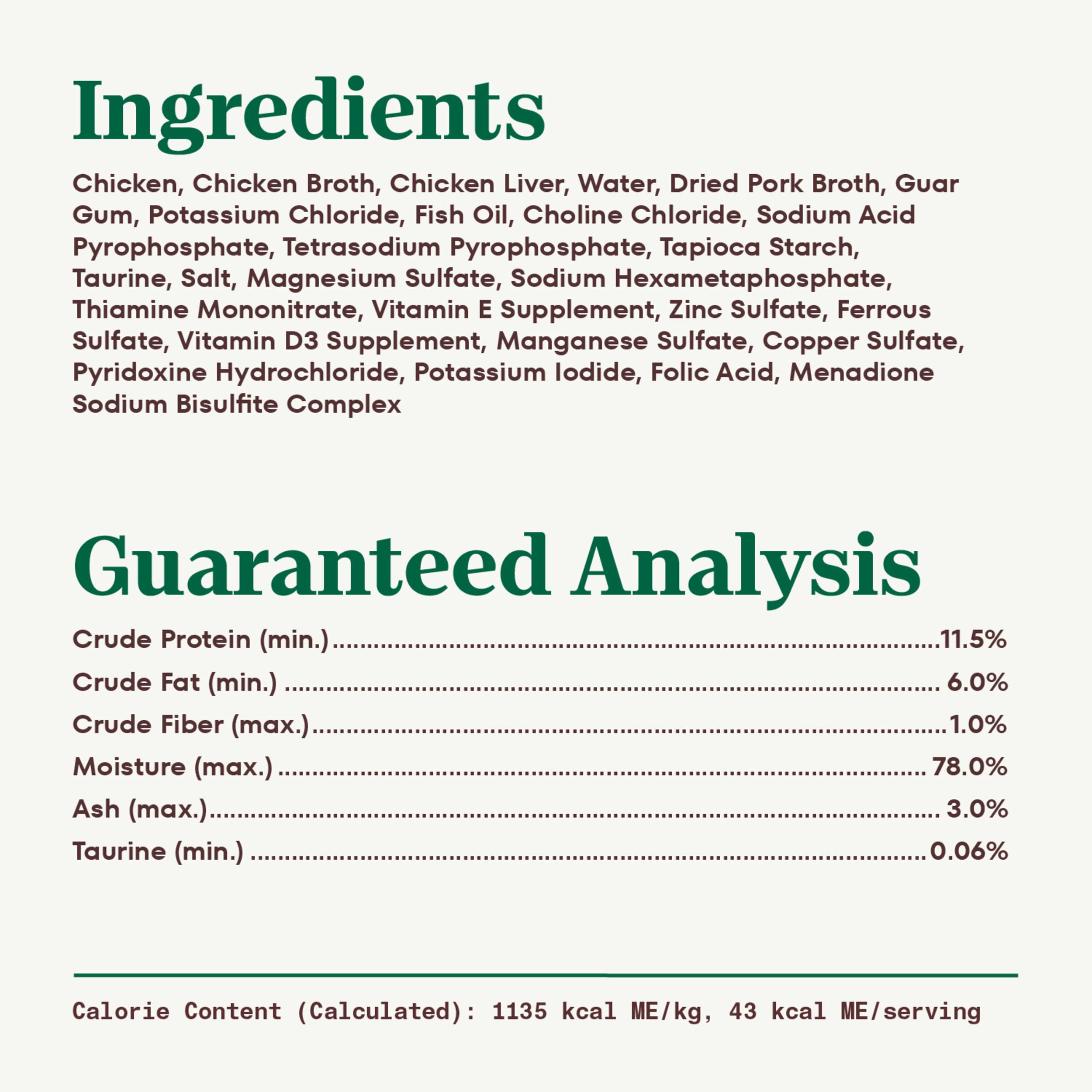 Nutro grain-free formula with natural ingredients and vitamins.