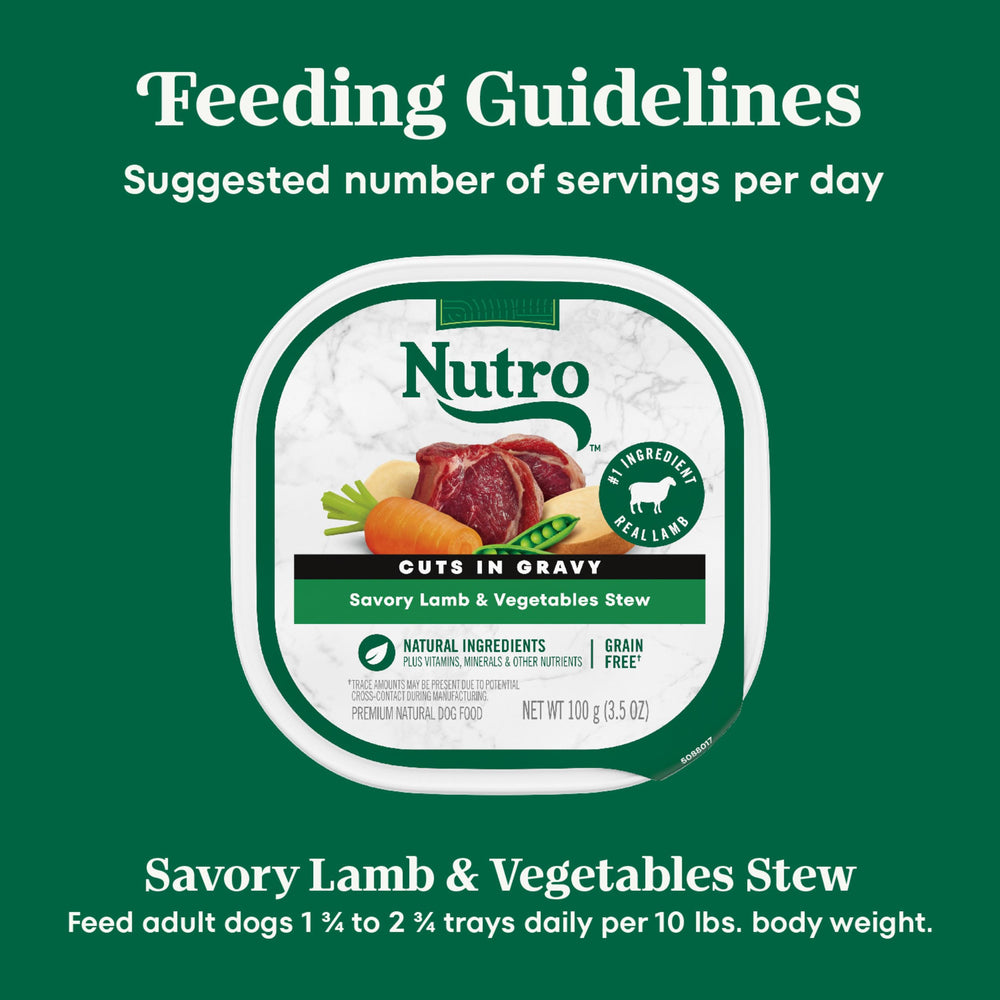 Nutro real lamb first ingredient supports tasty, protein-rich meals.