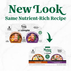 Nutro So Simple chicken and duck bone broth topper over kibble enhances variety and aroma.