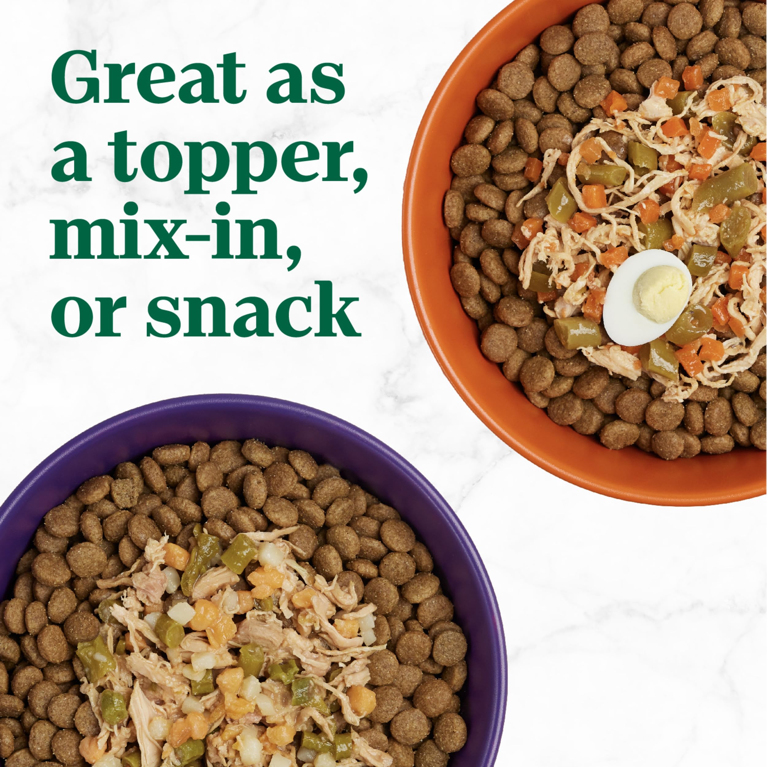 Nutro So Simple duck-chicken blend in bone broth packaging complements dry kibble meals.