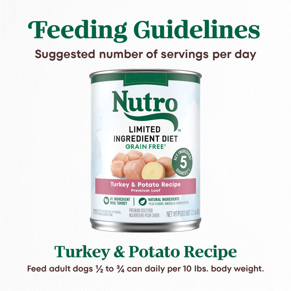 Nutro 12.5 oz can side view showing portion size