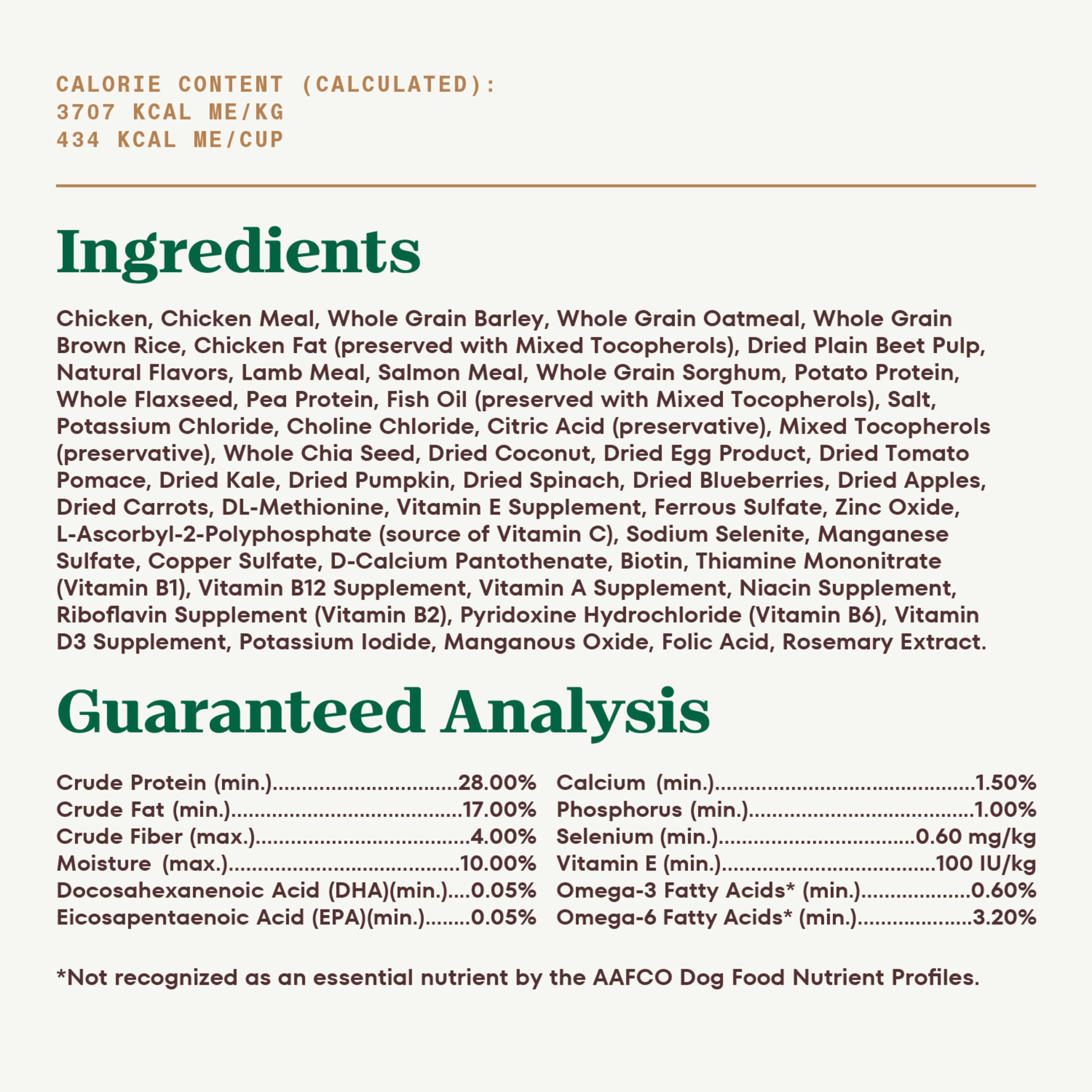 Nutro Ultra puppy meal with balanced fats and carbohydrates for energy