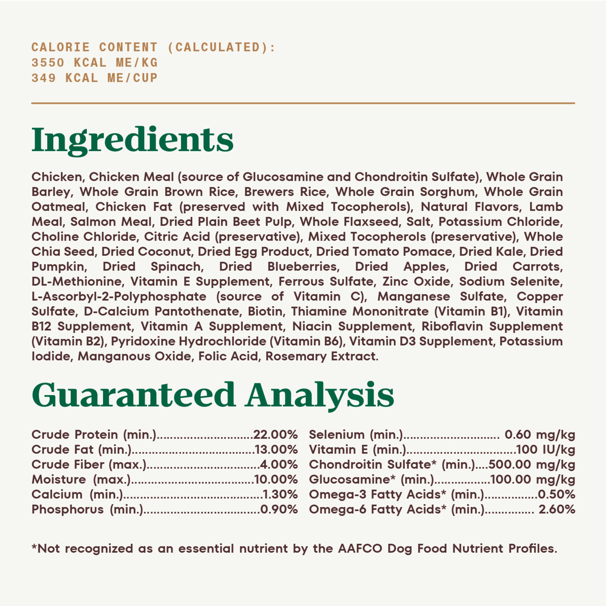 Nutro Ultra Large Breed omega fatty acids promote healthy skin and coat.