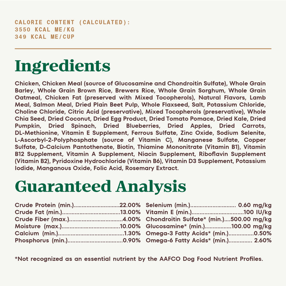 Nutro Ultra Large Breed omega fatty acids promote healthy skin and coat.