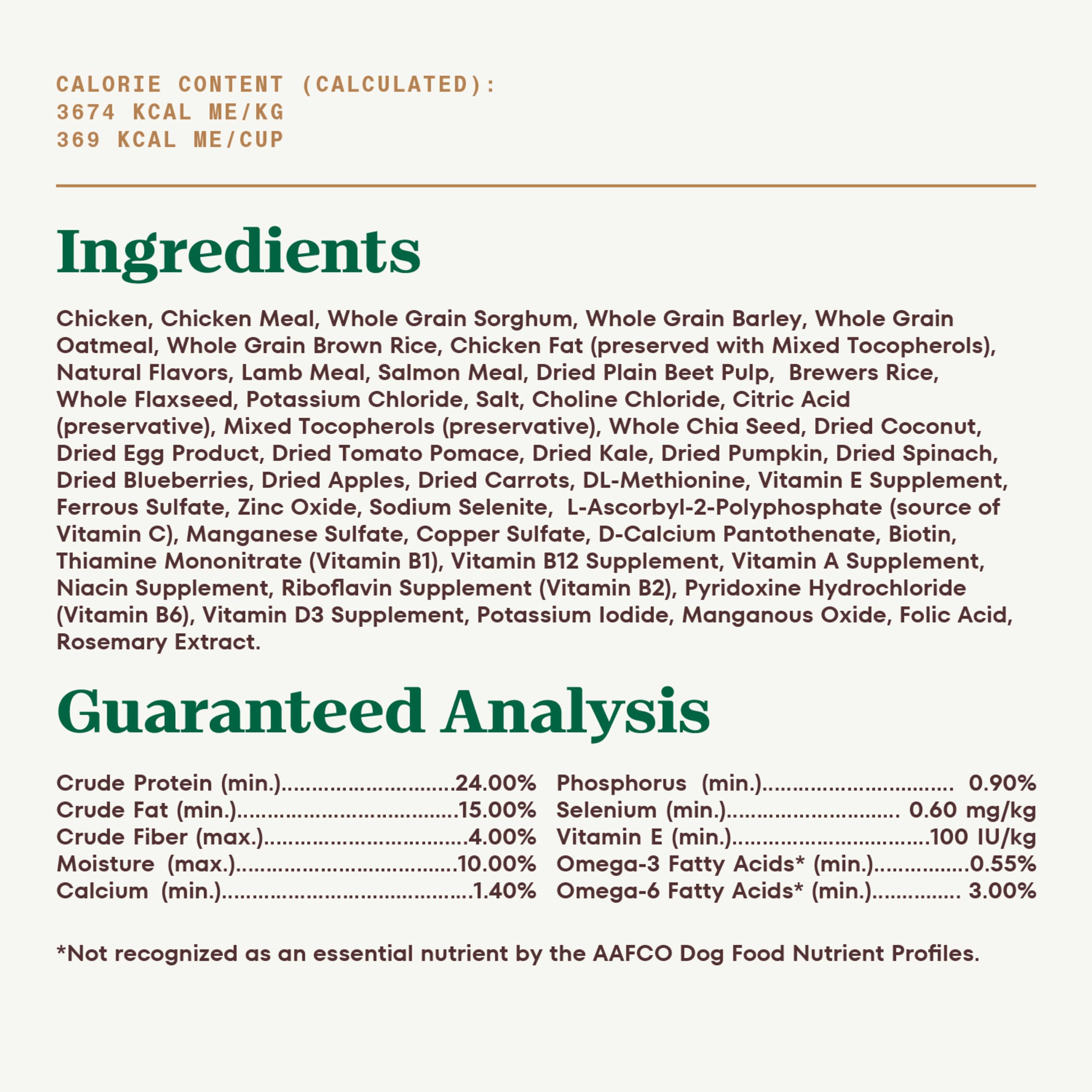 Nutro Ultra natural fiber aids digestion in adult dogs