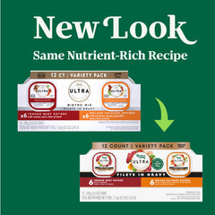 Nutro Ultra wet dog food filets in gravy roasted turkey entree for daily meals