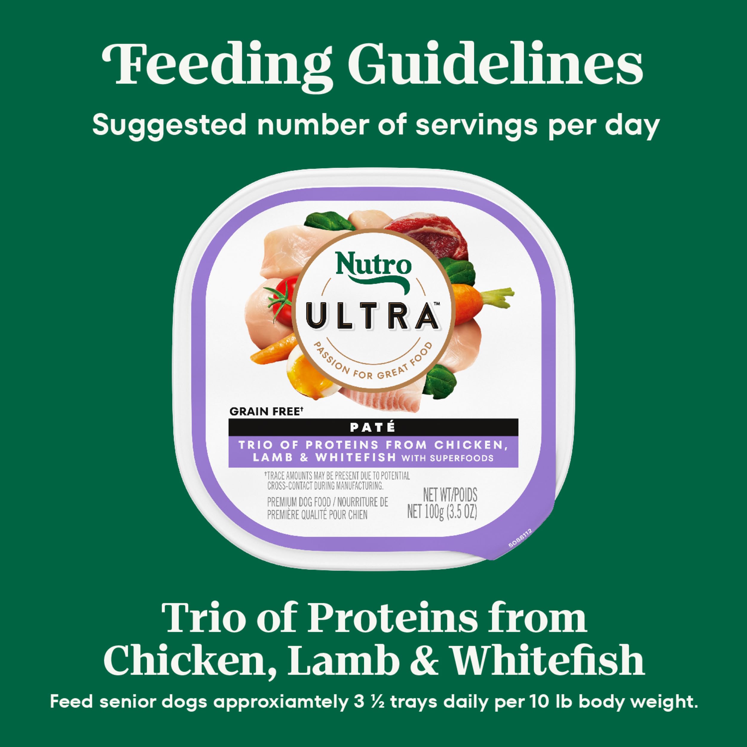 Nutro Ultra Pate Trio serving bowl scene for dining