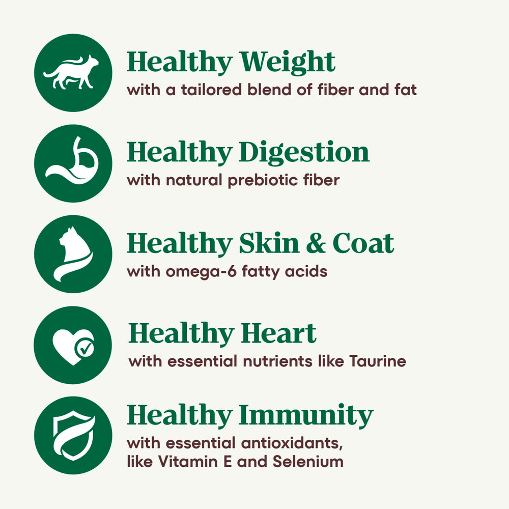 Nutro Wholesome Essentials Indoor Cat Food antioxidants vitamin E and selenium support immunity.