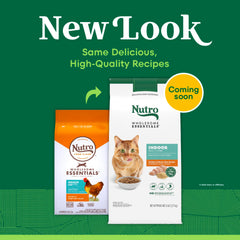 Nutro Wholesome Essentials Indoor Cat Food omega-6 supports healthy skin and coat.