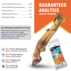 Nuvica Goat Hoof bone in use as dog chew