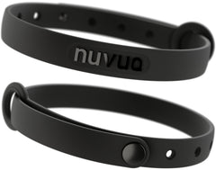 Nuvuq silicone cat collars 2-pack buckle closeup shows safety release for outdoor cats.