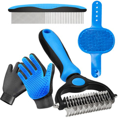 nvnan 4-in-1 grooming kit deshedding rake helps remove loose undercoat for a cleaner home