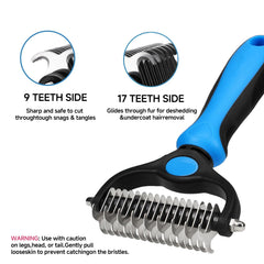 nvnan 4-in-1 grooming kit fine-tooth comb untangles mats without pulling on sensitive areas