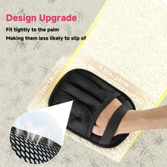 NVNAN grooming glove with silicone nodules in action for gentle fur removal.