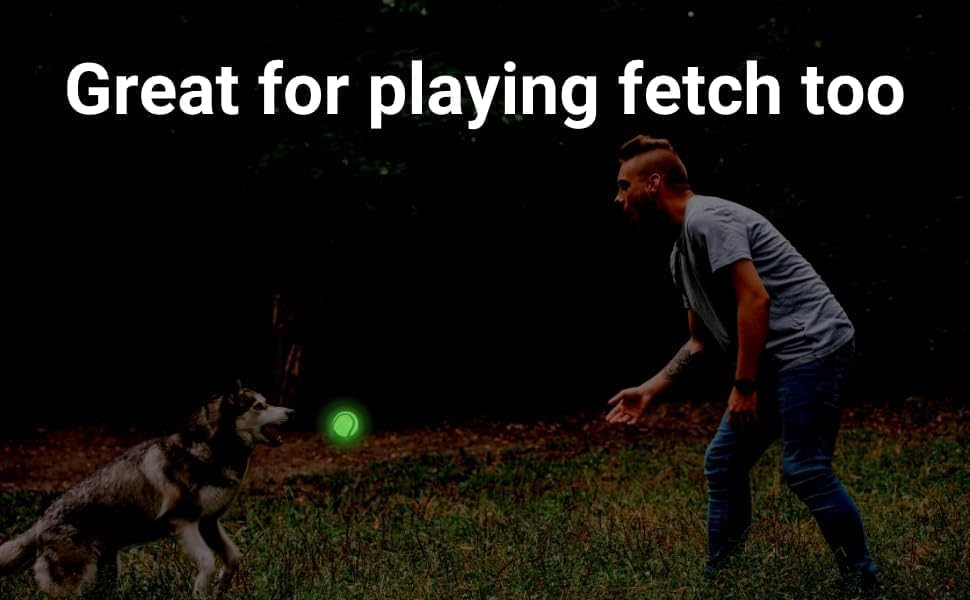 NW Athletics durable glow-in-the-dark dog tennis ball built for regular play