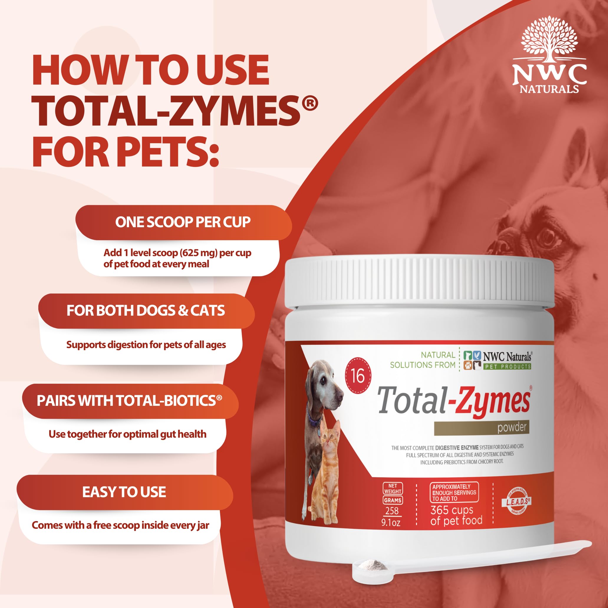 NWC Naturals Total-Zymes L.E.A.D.S. delivery system for better nutrient uptake