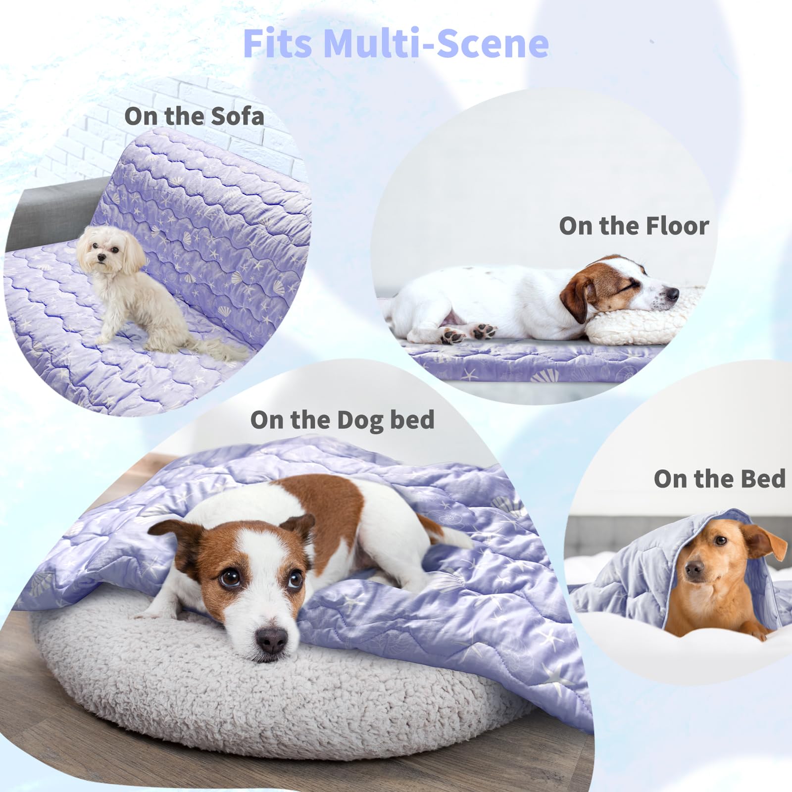 NWK dog cooling blanket is machine washable for easy care.