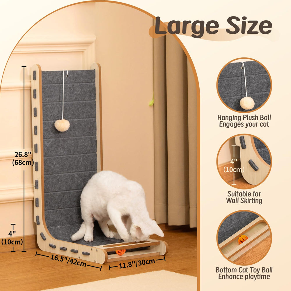Nxwjoy interactive toy with bell engages cats and protects furniture.