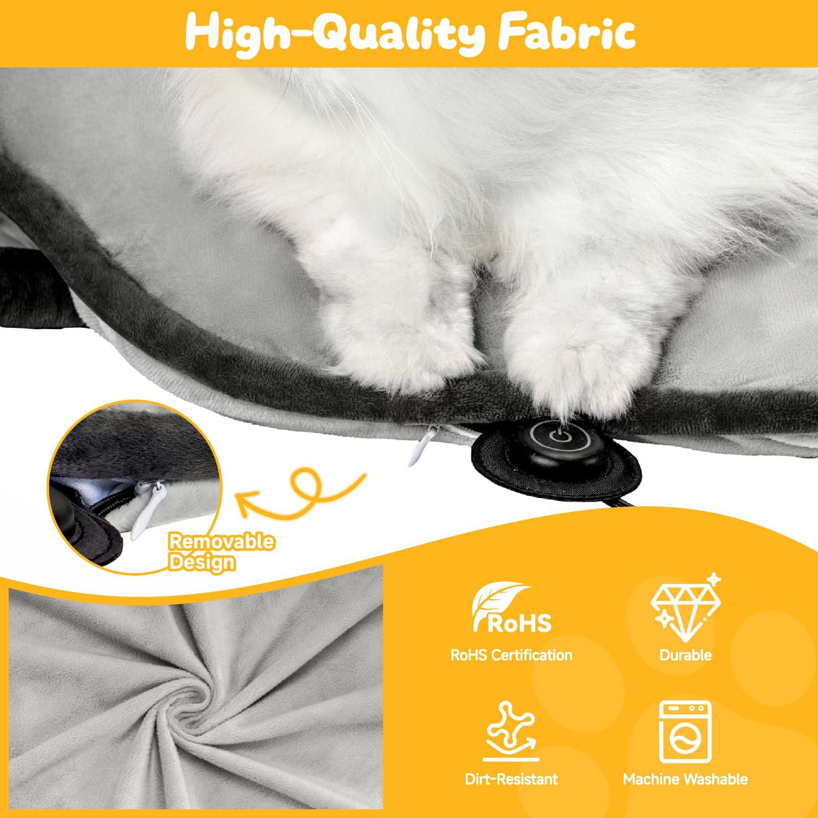Nxwjoy low-voltage 12V system for safe pet warmth.