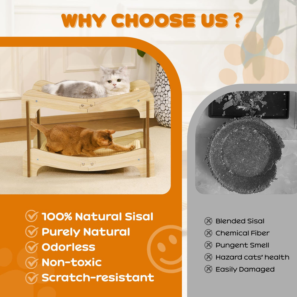 Nxwjoy stable scratching pads feature reinforced pillars for wobble-free use.