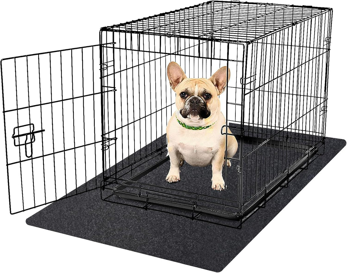 NYFITY Kennel Pad absorbs urine and cushions paws during crate training.