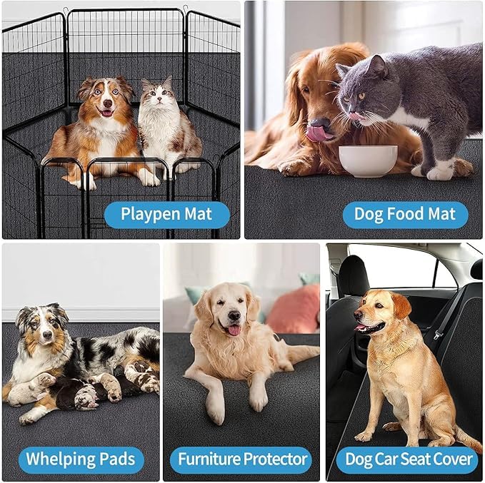 NYFITY Kennel Pad provides a soft surface under the crate for comfort.