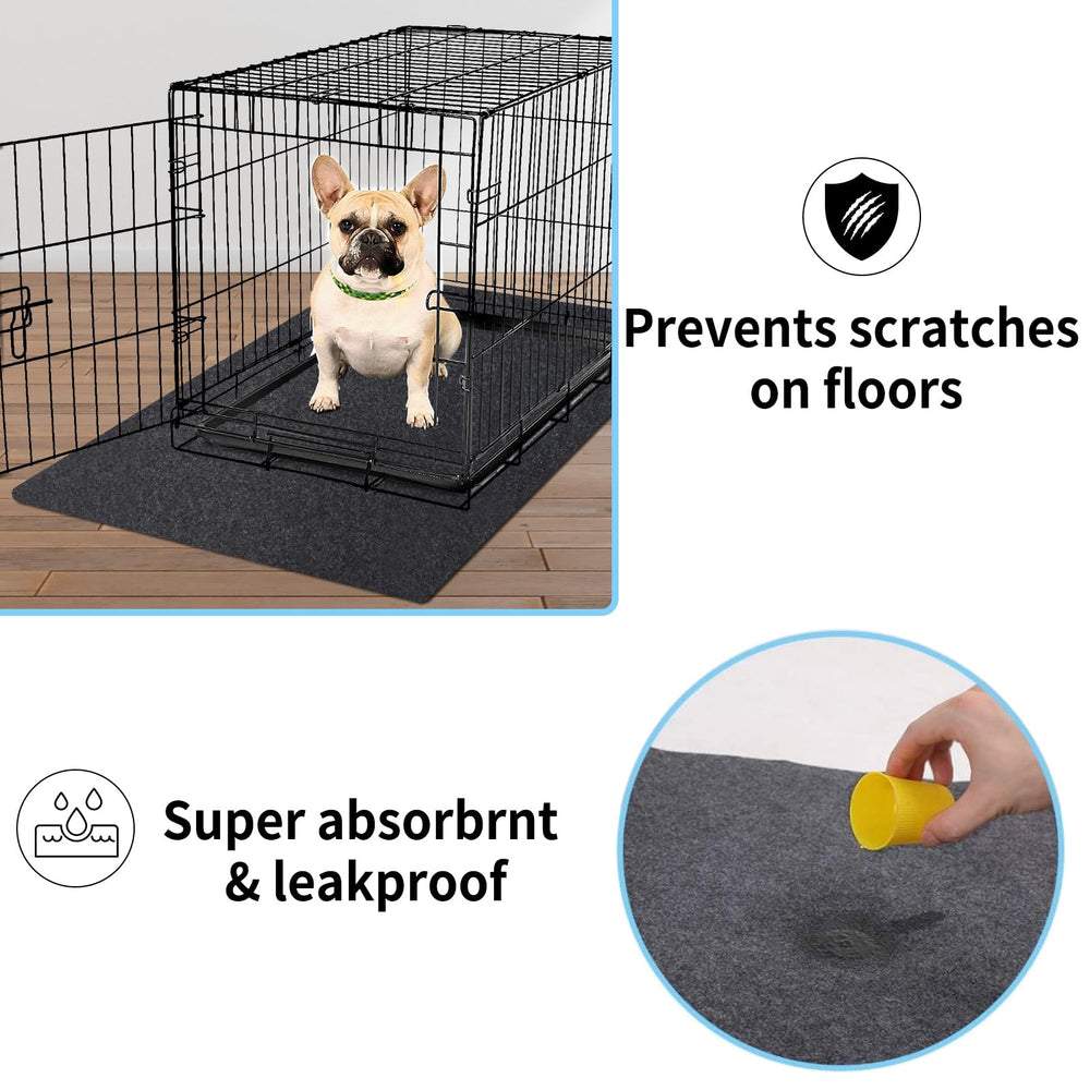 NYFITY Kennel Pad non-slip design keeps crate mats in place