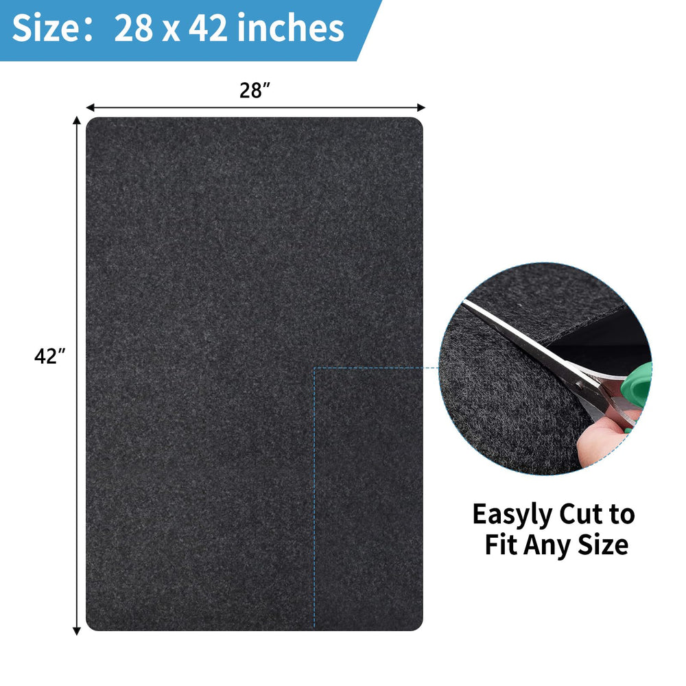 Waterproof backing on NYFITY pad prevents leaks from reaching the floor.
