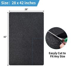 Waterproof backing on NYFITY pad prevents leaks from reaching the floor.