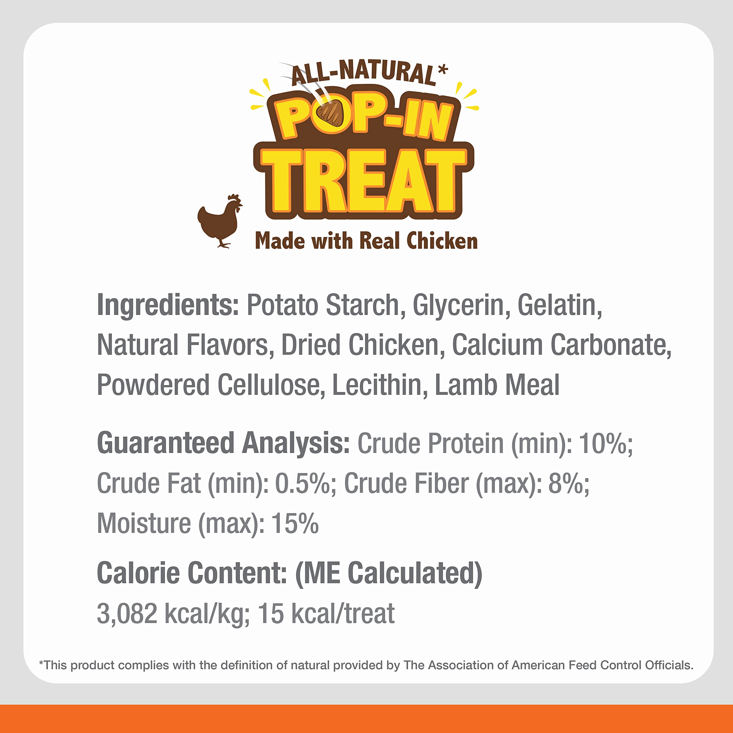 Nylabone Pop-In Treats include 30 US-made treats for extended play