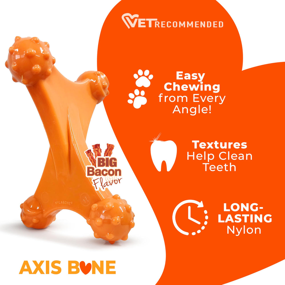 Nylabone Axis Bone designed for aggressive chewers with strong jaws