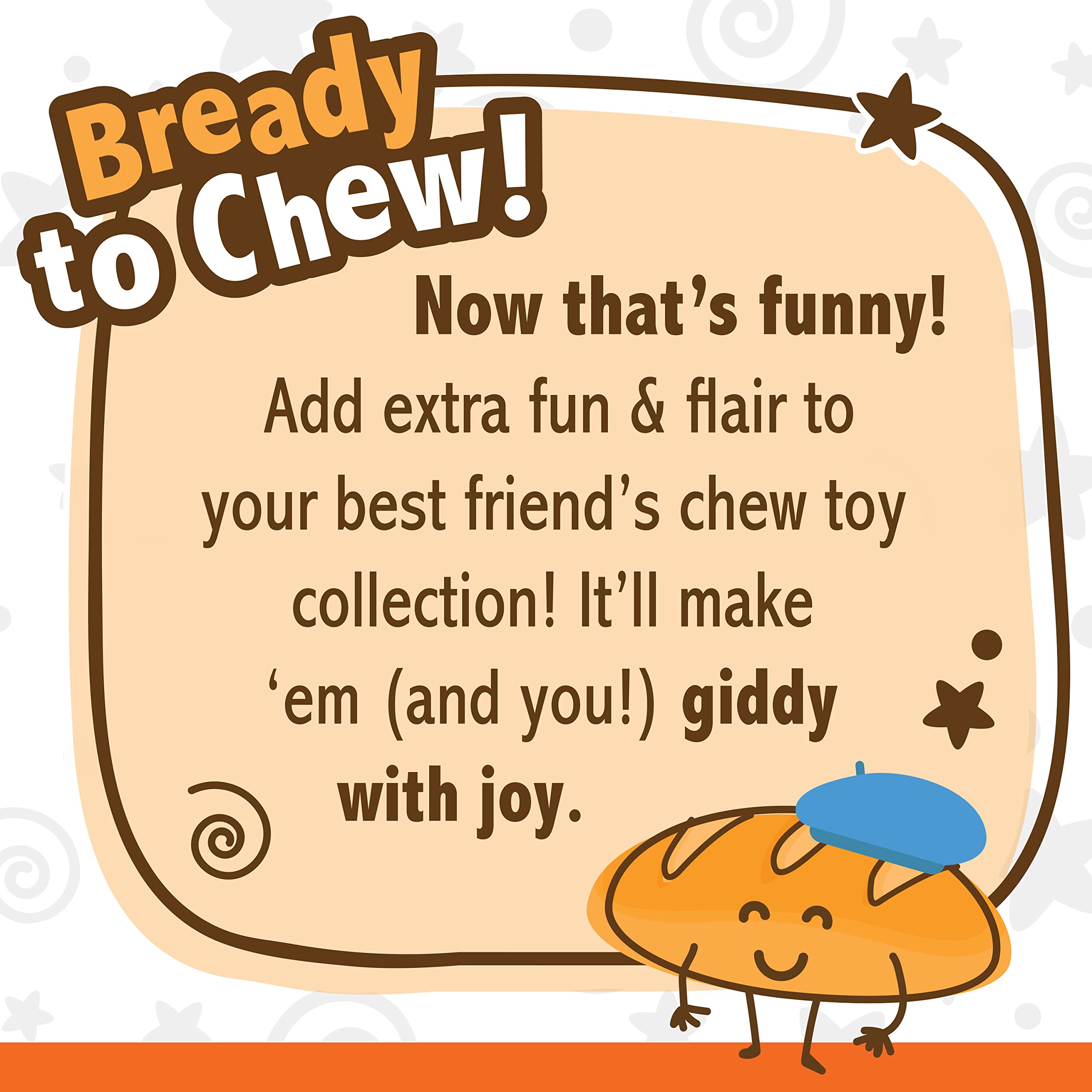 Nylabone baguette power chew toy large-dog design supports up to 50 lbs.