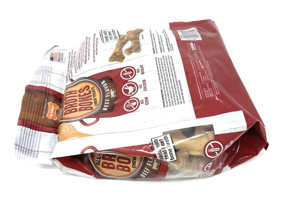 Nylabone Beef Broth Bones natural ingredients emphasis image without artificial additives