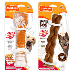 Nylabone braided bully stick alternative for large dogs, clean and safe