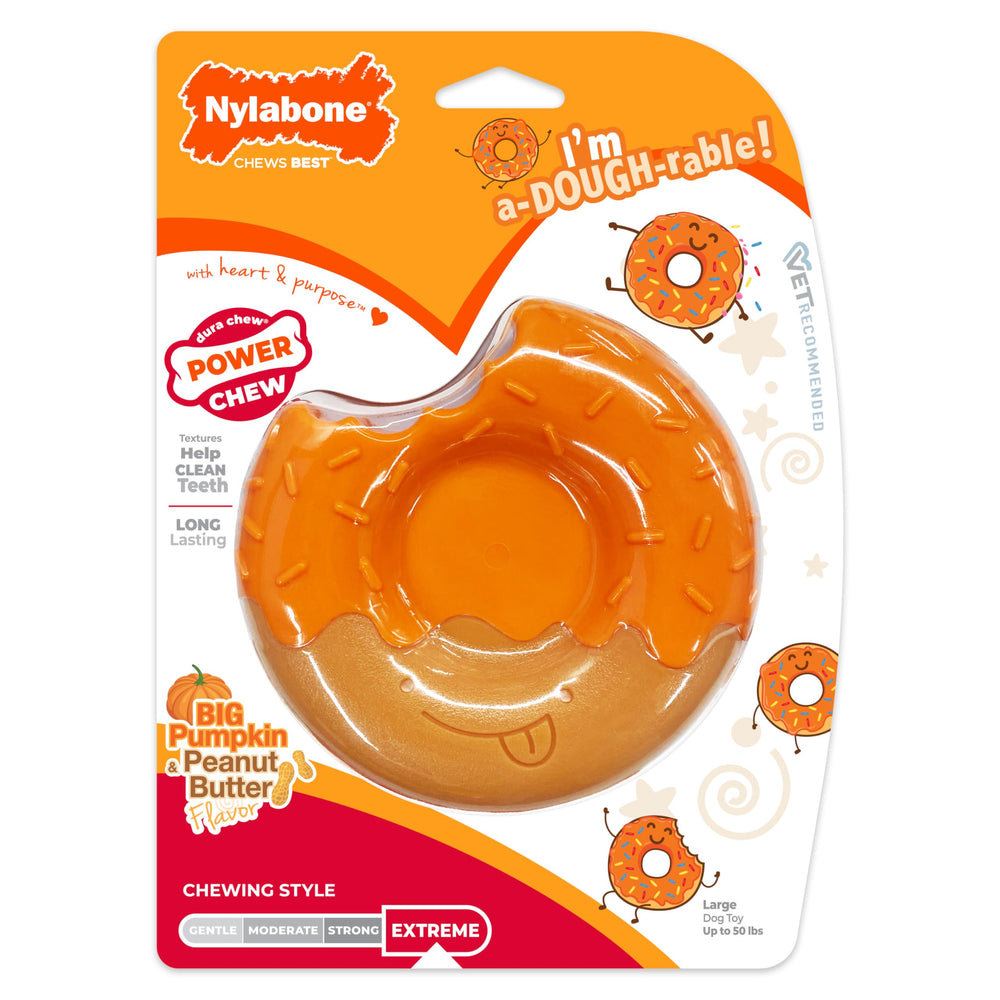 Donut toy offers long-lasting chew time and enrichment