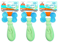 Nylabone Chill 'n Chew puppy teething toy showing soft texture for gentle gum massage.