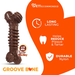Nylabone durable chew toy for extreme chewers made of strong nylon