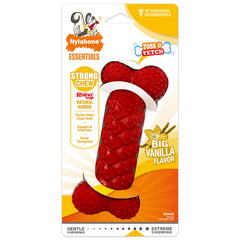 Nylabone Fun N Fit rubber braided bone, medium, durable chew for dogs