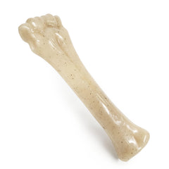 Nylabone Gourmet Style knuckle bone filet mignon large for powerful chewers, long-lasting entertainment.