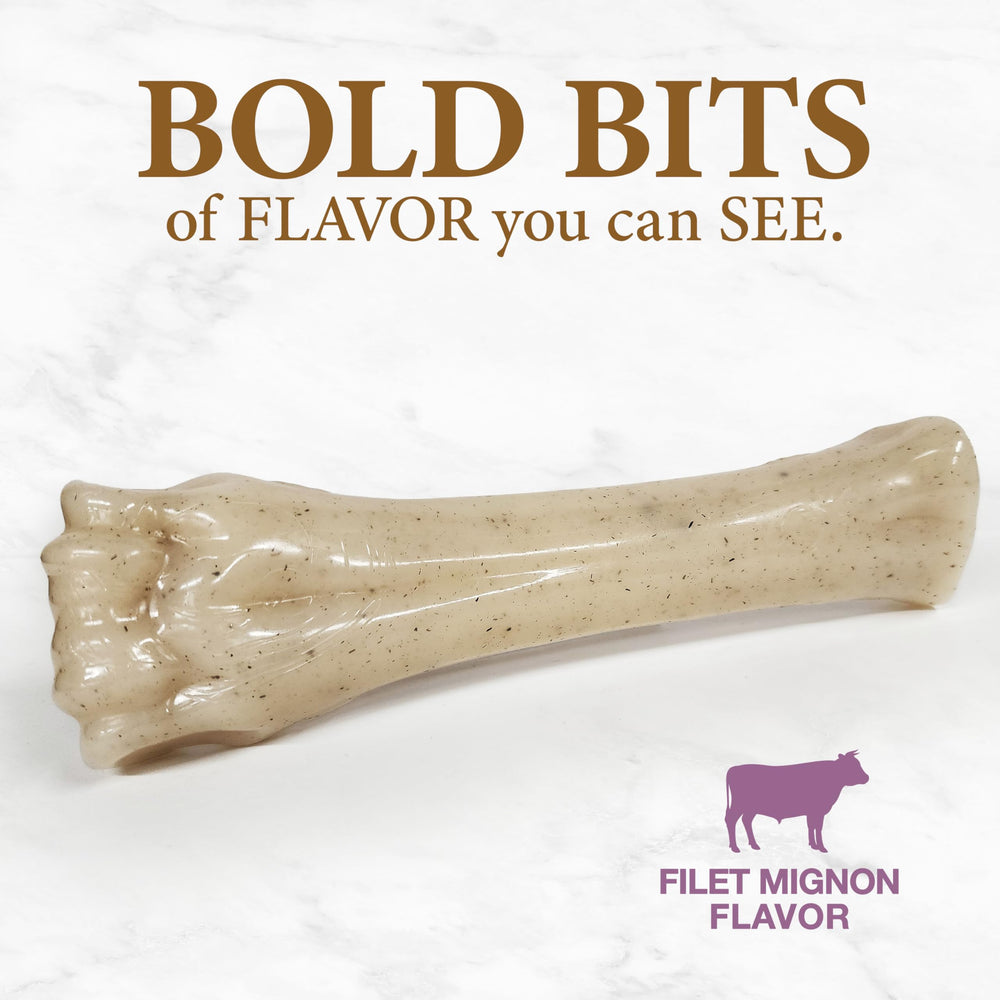Nylabone Gourmet Style USA-made label indicating domestic production quality.