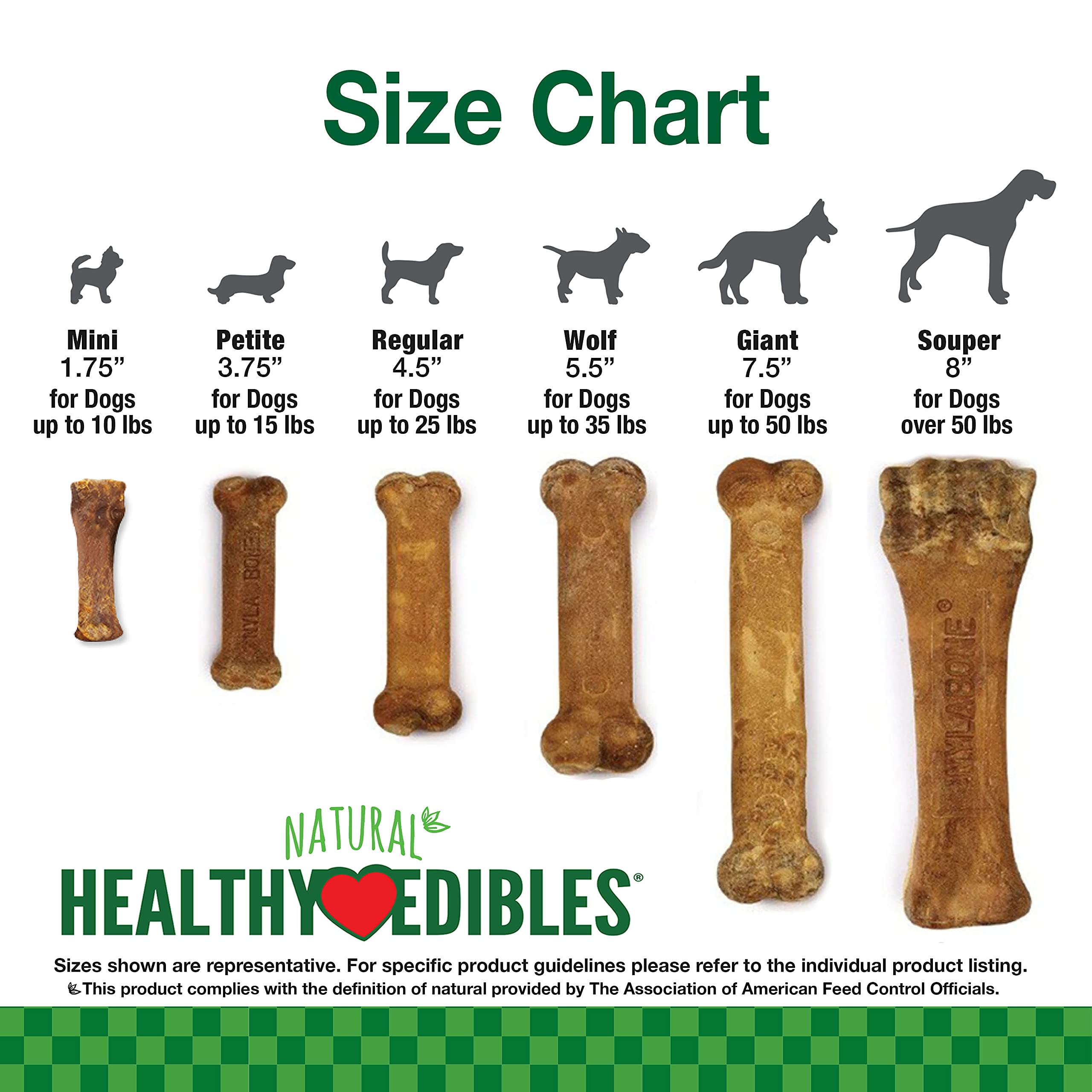 Bacon-flavored Nylabone Healthy Edibles chews dogs love