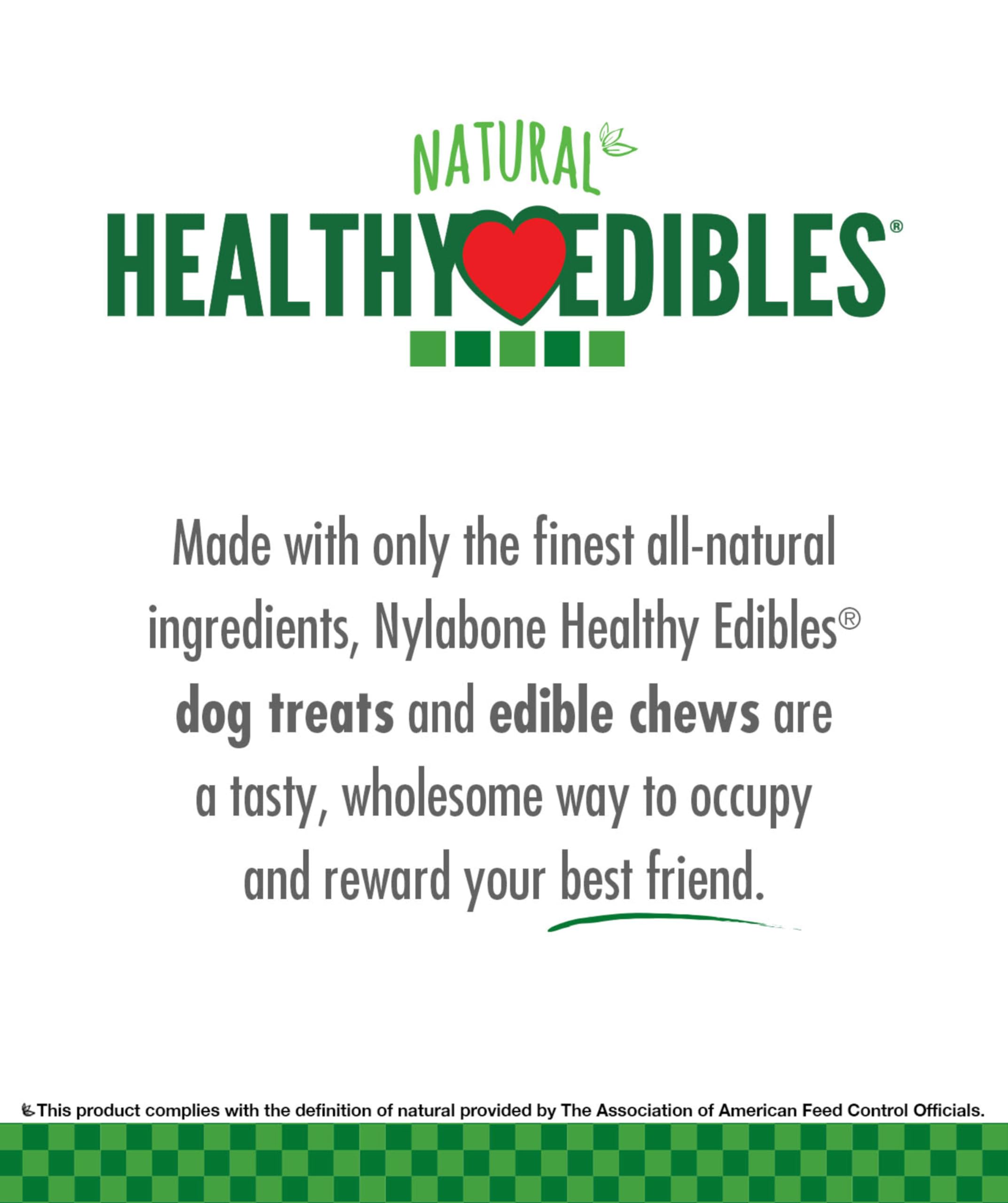 Nylabone Healthy Edibles long-lasting chew textural appeal