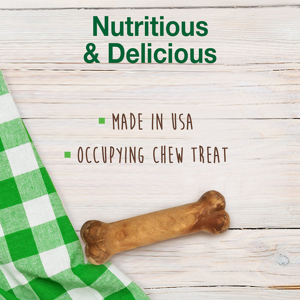 Nylabone Healthy Edibles long-lasting chew helps occupy dogs during training sessions.