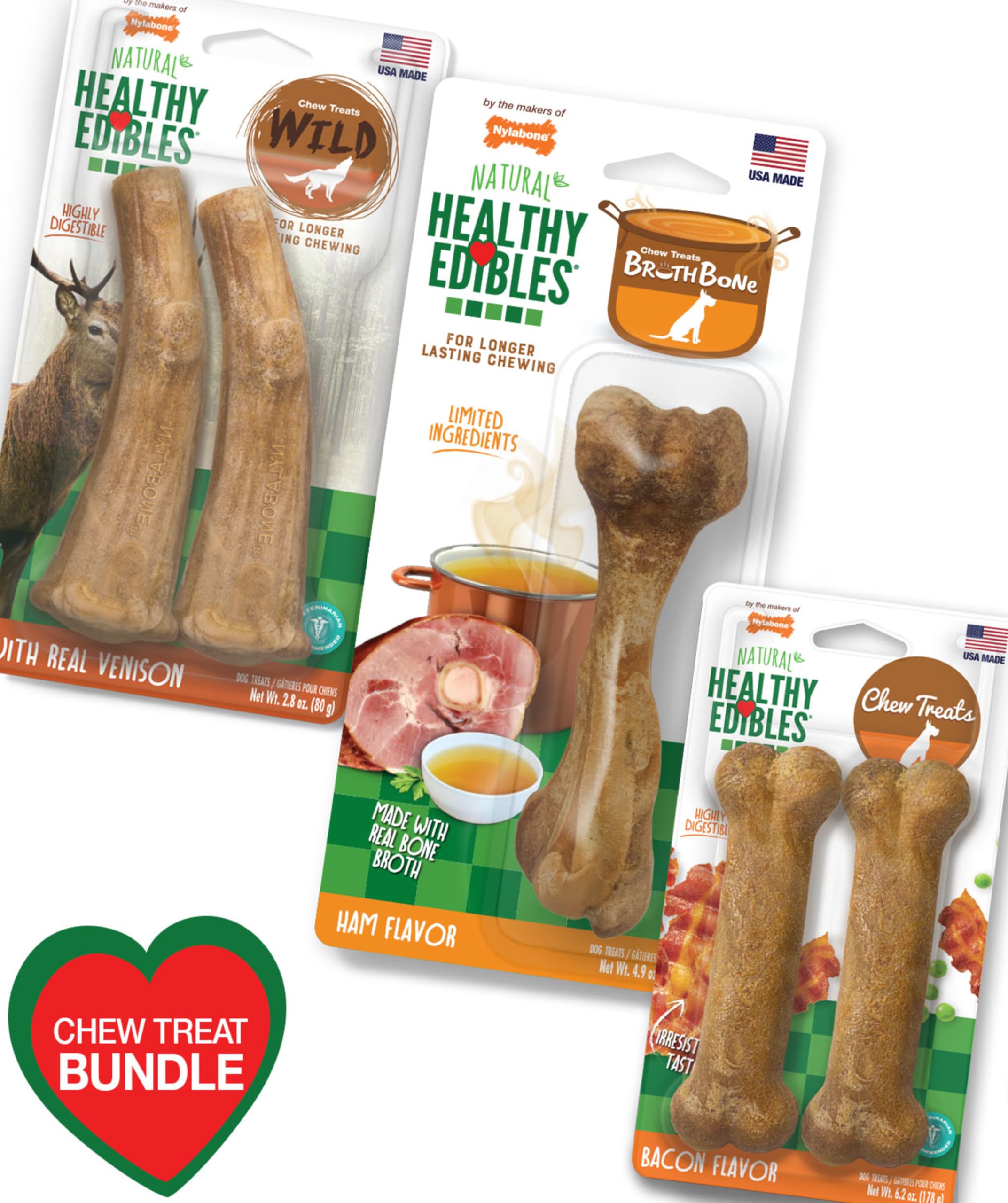 Nylabone Healthy Edibles natural ingredients, no artificial additives