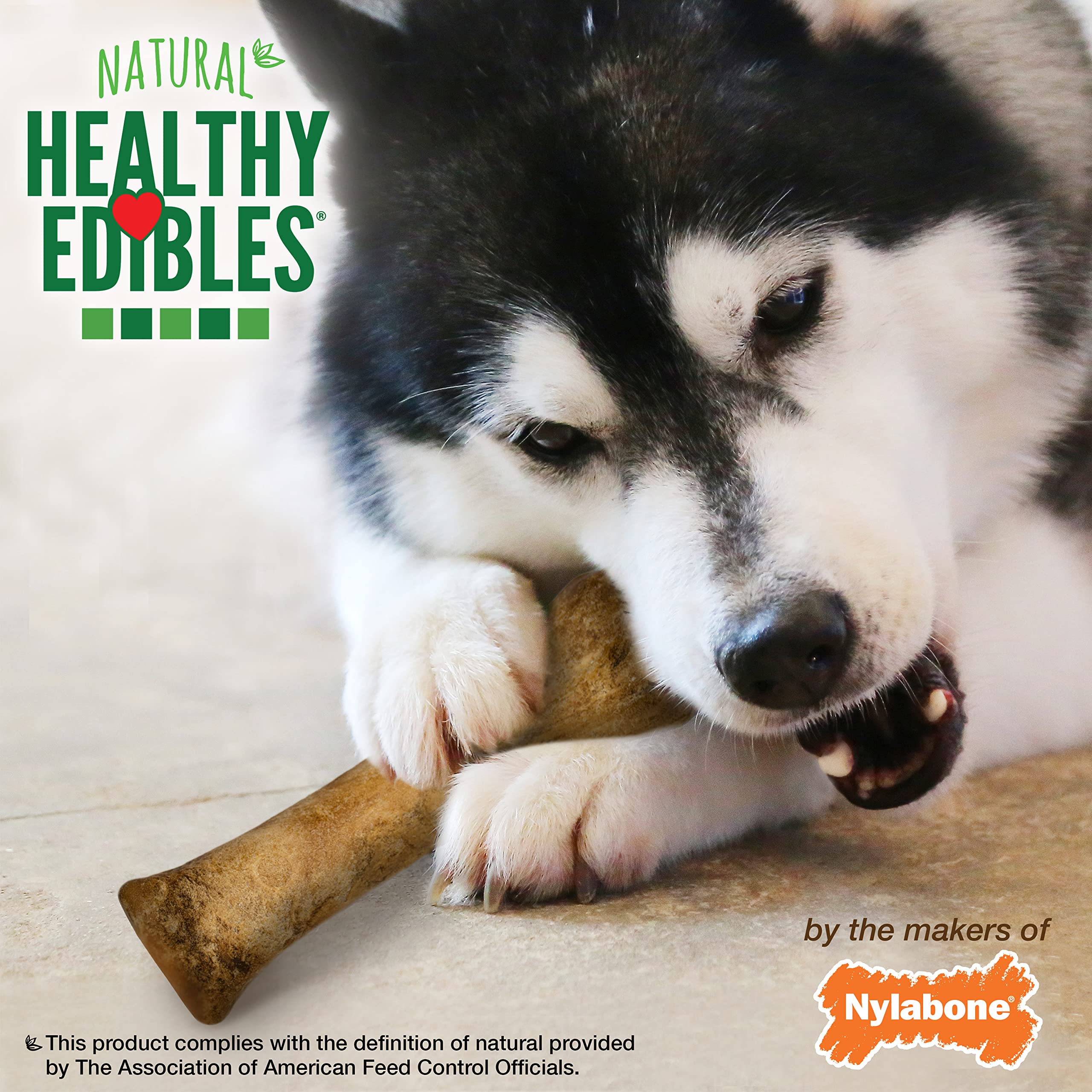 Nylabone Healthy Edibles roast beef suitable for x-large dogs.