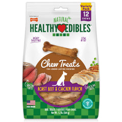 Nylabone Healthy Edibles roast beef small dog chew shows long-lasting flavor for training