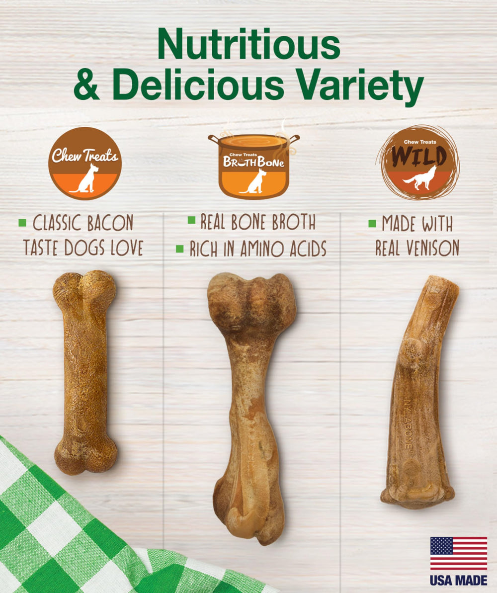 Nylabone Healthy Edibles venison-flavor dog chew with antler shape