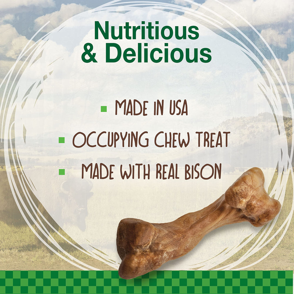 Nylabone Healthy Edibles Wild bone-shaped chew—durable snack for small breeds.