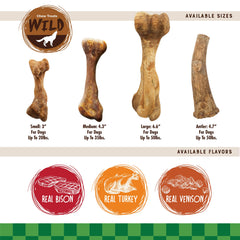 Nylabone Healthy Edibles Wild bone-shaped chew—great for lengthier chews.